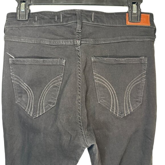 Hollister Black Distressed High Rise Super Skinny Waisted Jeans Pants Size 9S  S - Picture 6 of 6
